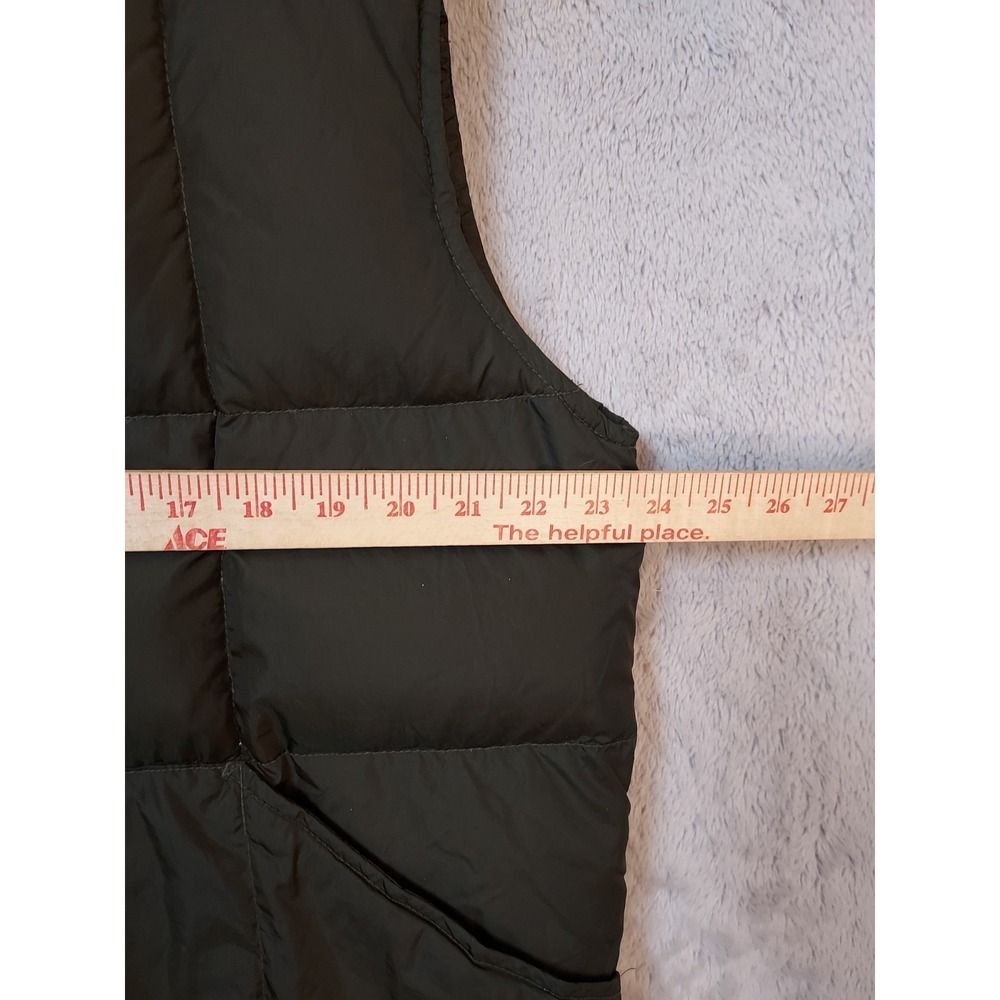 Lands End Vest Mens Large Down Puffer Jacket Quilted Insulated Pockets Green L - Picture 8 of 9